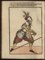 An illustration from Maniement d'armes, d'arqvebvses, mousqvets, & picques : selon l'ordre de monseig. le Prince Maurice ... (1619)