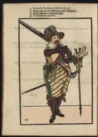 An illustration from Maniement d'armes, d'arqvebvses, mousqvets, & picques : selon l'ordre de monseig. le Prince Maurice ... (1619)
