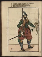 An illustration from Maniement d'armes, d'arqvebvses, mousqvets, & picques : selon l'ordre de monseig. le Prince Maurice ... (1619)