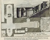 An illustration from Naukeurige beschryving van gantsch Syrie, en Palestyn of Heilige Lant... Verrijkt met lantkaerten en afbeeldingen... in koper gesneden (1677)