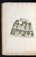 An illustration from Illustrazione d'uno zodiaco orientale del cabinetto delle medaglie di Sua Maestaea a Parigi : scoperto recentemente presso le sponde del Tigri in vicinanza dell'antica Babilonia : monumento, che serve ad illustrare la storia dell'astronomia, ed altri punti interessanti dell'antichità (1811)