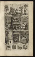 An illustration from Eerste deel der school-geleertheyd, genoemt Het portael : inhoudende de grondtveste der dingen, en onser wijsheyd omtrent de dingen, als mede der latijnschen tael met de moeder-tael ... = Joh. Amos ComenI prima pars Scholasticae eruditionis, dicta vestibulum : continens fundamenta rerum, & nostrae sapientiae circa res, ut & latinae linguae cum vernacula (1658)