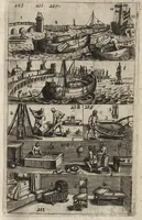 An illustration from Eerste deel der school-geleertheyd, genoemt Het portael : inhoudende de grondtveste der dingen, en onser wijsheyd omtrent de dingen, als mede der latijnschen tael met de moeder-tael ... = Joh. Amos ComenI prima pars Scholasticae eruditionis, dicta vestibulum : continens fundamenta rerum, & nostrae sapientiae circa res, ut & latinae linguae cum vernacula (1658)