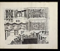 Picture 6 of 30 from Architectur, nach antiquitetischer Lehr vnd geometrischer Ausstheilung, allen kunstreichen Handtwerckeren, Werckmeisteren, Goldtschmieden, Bildthäweren, Schreyneren, Steinmetzeren, Mähleren [et]c. vnd fort allen denen so sich des Circkels vnd Richtscheydts gebrauchen zu Nutz vnd Gefallen ins Kupffer geschnitten vnd an Tag geben (1659), leaf 16