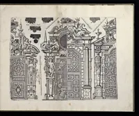 Picture 14 of 30 from Architectur, nach antiquitetischer Lehr vnd geometrischer Ausstheilung, allen kunstreichen Handtwerckeren, Werckmeisteren, Goldtschmieden, Bildthäweren, Schreyneren, Steinmetzeren, Mähleren [et]c. vnd fort allen denen so sich des Circkels vnd Richtscheydts gebrauchen zu Nutz vnd Gefallen ins Kupffer geschnitten vnd an Tag geben (1659), leaf 32