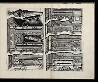 Picture 16 of 30 from Architectur, nach antiquitetischer Lehr vnd geometrischer Ausstheilung, allen kunstreichen Handtwerckeren, Werckmeisteren, Goldtschmieden, Bildthäweren, Schreyneren, Steinmetzeren, Mähleren [et]c. vnd fort allen denen so sich des Circkels vnd Richtscheydts gebrauchen zu Nutz vnd Gefallen ins Kupffer geschnitten vnd an Tag geben (1659), leaf 36