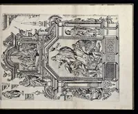 Picture 20 of 30 from Architectur, nach antiquitetischer Lehr vnd geometrischer Ausstheilung, allen kunstreichen Handtwerckeren, Werckmeisteren, Goldtschmieden, Bildthäweren, Schreyneren, Steinmetzeren, Mähleren [et]c. vnd fort allen denen so sich des Circkels vnd Richtscheydts gebrauchen zu Nutz vnd Gefallen ins Kupffer geschnitten vnd an Tag geben (1659), leaf 44
