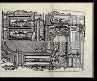 An illustration from Architectur, nach antiquitetischer Lehr vnd geometrischer Ausstheilung, allen kunstreichen Handtwerckeren, Werckmeisteren, Goldtschmieden, Bildthäweren, Schreyneren, Steinmetzeren, Mähleren [et]c. vnd fort allen denen so sich des Circkels vnd Richtscheydts gebrauchen zu Nutz vnd Gefallen ins Kupffer geschnitten vnd an Tag geben (1659)