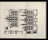 Picture 30 of 30 from Architectur, nach antiquitetischer Lehr vnd geometrischer Ausstheilung, allen kunstreichen Handtwerckeren, Werckmeisteren, Goldtschmieden, Bildthäweren, Schreyneren, Steinmetzeren, Mähleren [et]c. vnd fort allen denen so sich des Circkels vnd Richtscheydts gebrauchen zu Nutz vnd Gefallen ins Kupffer geschnitten vnd an Tag geben (1659), leaf 64
