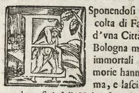An illustration from Cronologia delle famiglie nobili di Bologna, con le loro insegne, e nel fine i cimieri : centuria prima, con vn breue discorso della medesima città (1670)