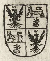 Picture 43 of 70 from Cronologia delle famiglie nobili di Bologna, con le loro insegne, e nel fine i cimieri : centuria prima, con vn breue discorso della medesima città (1670), leaf 472