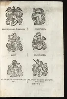 Picture 67 of 70 from Cronologia delle famiglie nobili di Bologna, con le loro insegne, e nel fine i cimieri : centuria prima, con vn breue discorso della medesima città (1670), leaf 770