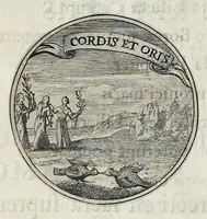 Picture 8 of 9 from Aurea virtutum catena matrimonialis : per illustribus ac generosissimis sponsis dn. Cornificio Trolle et virgini generosissimae Birgittae Ranzou caelitus oblata sed in theatrum nuptiale demum devote prolata à J.H. Vhlich 12. [Septem]bris a.o 1660 (1660), leaf 27