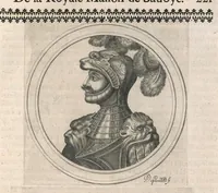 An illustration from Histoire genealogique de la royale maison de Sauoye : iustifiée par titres, fondations de monasteres, manuscripts, anciens monuments, histoires & autres preuues autentiques : enrichie de plusieurs portraits, seaux, monnoyes, sepultures & armoiries (1660)