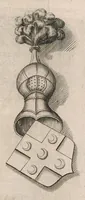 An illustration from Histoire genealogique de la royale maison de Sauoye : iustifiée par titres, fondations de monasteres, manuscripts, anciens monuments, histoires & autres preuues autentiques : enrichie de plusieurs portraits, seaux, monnoyes, sepultures & armoiries (1660)