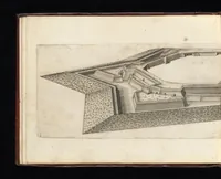Picture 3 of 23 from Prospettiua di fortificationi : nella quale ogni intendente dell'arte militare speditamente vedrà ciò, che altroue del fabricare, diffendere, & espugnar fortezze si scorge (1660), leaf 19