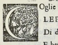 An illustration from Applausi poetici alla fama sempre immortale del molto reuerendo padre maestro Nicolò Lepori dominicano, predicatore celeberrimo nella catedrale di Ferrara la passata quadragesima (1661)