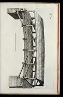 Picture 16 of 34 from Architectura civilis, oder, Beschreibung und Vorreissung vieler vornehmer Dachwerck, als hoher Helmen, Creutzdächer, Wiederkehrungen, welscher Hauben, auch Kelter, Fallbrücken : item allerley Pressen, Schnecken oder Windelstiegen und andern dergleichen mechanischen Fabrichen : alles mit höchsten Fleiss zusammen getragen, und der lieben Jugend, sonderlich aber allen Kunstliebhabern der Architectur zu Nutz und Dienst an Tag gegeben (1675), leaf 126