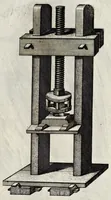 Picture 24 of 34 from Architectura civilis, oder, Beschreibung und Vorreissung vieler vornehmer Dachwerck, als hoher Helmen, Creutzdächer, Wiederkehrungen, welscher Hauben, auch Kelter, Fallbrücken : item allerley Pressen, Schnecken oder Windelstiegen und andern dergleichen mechanischen Fabrichen : alles mit höchsten Fleiss zusammen getragen, und der lieben Jugend, sonderlich aber allen Kunstliebhabern der Architectur zu Nutz und Dienst an Tag gegeben (1675), leaf 142