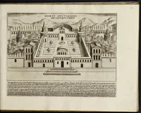 An illustration from Antiqvae vrbis splendor : hoc est præcipva eivsdem templa, amphitheatra, theatra, circi, navmachiæ, arcvs trivmphales, mavsolea aliaqve svmptvosiora ædificia, Pompæ item trivmphalis et colossæarvm imaginvm descriptio (1612)