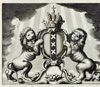 Picture 6 of 34 from Beschryvinge van Amsterdam : zynde een naukeurige verhandelinge van desselfs eerste oorspruk uyt den huyse der heeren van Amstel, en Amstellant : haar vergrootingen, rykdom, en wyze van regeeringe, tot den jare 1691 : voor dezen uit verscheide oude historie-schryvers be eengesteld, en uytgegeven : en nu uit een meenigte van oude schriften, authentyke stukken, en met kopere afbeeldingen verciert, nooit voor desen gedruckt geweest, beschreven, en vermeerdert (1693), leaf 223