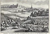 Picture 1 of 34 from Beschryvinge van Amsterdam : zynde een naukeurige verhandelinge van desselfs eerste oorspruk uyt den huyse der heeren van Amstel, en Amstellant : haar vergrootingen, rykdom, en wyze van regeeringe, tot den jare 1691 : voor dezen uit verscheide oude historie-schryvers be eengesteld, en uytgegeven : en nu uit een meenigte van oude schriften, authentyke stukken, en met kopere afbeeldingen verciert, nooit voor desen gedruckt geweest, beschreven, en vermeerdert (1693), leaf 54