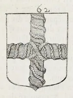 Picture 17 of 46 from La science heroique : traitant de la noblesse et de l'origine des armes, de leurs blasons & symboles : des timbres, bourlets, couronnes, cimiers, lambrequins, supports, tenans, & autres ornamens de l'ecu : de la devise & du cry de guerre, de l'ecu pendant, des pas & emprises des anciens chevaliers, & des formes differentes de leurs tombeaux : et enfin des marques exterieures de l'ecu de nos rois, des reines, enfans de France, & des officiers de la couronne, & de la maison du roy (1669), leaf 174