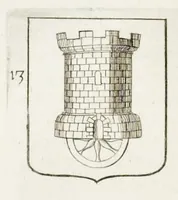 Picture 22 of 46 from La science heroique : traitant de la noblesse et de l'origine des armes, de leurs blasons & symboles : des timbres, bourlets, couronnes, cimiers, lambrequins, supports, tenans, & autres ornamens de l'ecu : de la devise & du cry de guerre, de l'ecu pendant, des pas & emprises des anciens chevaliers, & des formes differentes de leurs tombeaux : et enfin des marques exterieures de l'ecu de nos rois, des reines, enfans de France, & des officiers de la couronne, & de la maison du roy (1669), leaf 227