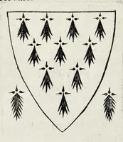 Picture 2 of 46 from La science heroique : traitant de la noblesse et de l'origine des armes, de leurs blasons & symboles : des timbres, bourlets, couronnes, cimiers, lambrequins, supports, tenans, & autres ornamens de l'ecu : de la devise & du cry de guerre, de l'ecu pendant, des pas & emprises des anciens chevaliers, & des formes differentes de leurs tombeaux : et enfin des marques exterieures de l'ecu de nos rois, des reines, enfans de France, & des officiers de la couronne, & de la maison du roy (1669), leaf 73