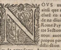 An illustration from Les curiositez de l'vne et l'autre Rome, I.[-2.] partie du I.[-2.] livre. Ou, traité des plus augustes temples & autres lieux saincts de Rome chrestienne. En laquelle il est traité des sept eglises principales de Rome & de plusieurs autres qui en sont proche. Diuisé en deux liures, & enrichy de plusieurs figures en taille douce (1672)