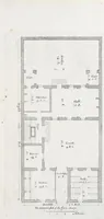 Picture 19 of 26 from The art of fair building: represented in the figures of several uprights of houses, with their ground-plots, fitting for persons of several qualities. Wherein is divided each room and office according to their most convenient occasion, with their heights, depths, lengths, and breadths according to proportion. With rules and directions for the placing of the doors, vvindows, chimnies, beds, stairs, and other conveniencies; with their just measures for the best advantage both of commodiousness, health, strength, and ornament. Also a description of the names and proportions of the members belonging to the framing of the timber-work, with directions and examples for the placing of them (1670), leaf 86