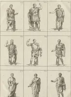 An illustration from Museum statue antiquorum : collection de statues des divers museum de Rome, Naples, Florence, &c : à l'usage des peintres, sculpteurs, architectes et amateurs des beaux arts (1700)