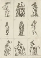 An illustration from Museum statue antiquorum : collection de statues des divers museum de Rome, Naples, Florence, &c : à l'usage des peintres, sculpteurs, architectes et amateurs des beaux arts (1700)