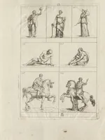 An illustration from Museum statue antiquorum : collection de statues des divers museum de Rome, Naples, Florence, &c : à l'usage des peintres, sculpteurs, architectes et amateurs des beaux arts (1700)