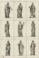 An illustration from Museum statue antiquorum : collection de statues des divers museum de Rome, Naples, Florence, &c : à l'usage des peintres, sculpteurs, architectes et amateurs des beaux arts (1700)