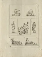 An illustration from Museum statue antiquorum : collection de statues des divers museum de Rome, Naples, Florence, &c : à l'usage des peintres, sculpteurs, architectes et amateurs des beaux arts (1700)