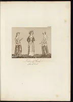 An illustration from A complete view of the dress and habits of the people of England : from the establishment of the Saxons in Britain to the present time , illustrated by engravings taken from the most authentic remains of antiquity : to which is prefixed an introduction, containing a general description of the ancient habits in use among mankind, from the earliest period of time to the conclusion of the seventh century (1796)