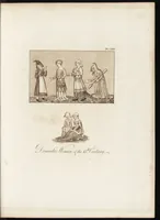 An illustration from A complete view of the dress and habits of the people of England : from the establishment of the Saxons in Britain to the present time , illustrated by engravings taken from the most authentic remains of antiquity : to which is prefixed an introduction, containing a general description of the ancient habits in use among mankind, from the earliest period of time to the conclusion of the seventh century (1796)