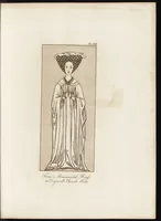 An illustration from A complete view of the dress and habits of the people of England : from the establishment of the Saxons in Britain to the present time , illustrated by engravings taken from the most authentic remains of antiquity : to which is prefixed an introduction, containing a general description of the ancient habits in use among mankind, from the earliest period of time to the conclusion of the seventh century (1796)