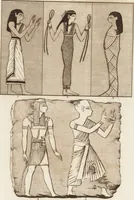 An illustration from A complete view of the dress and habits of the people of England : from the establishment of the Saxons in Britain to the present time , illustrated by engravings taken from the most authentic remains of antiquity : to which is prefixed an introduction, containing a general description of the ancient habits in use among mankind, from the earliest period of time to the conclusion of the seventh century (1796)