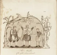Picture 17 of 75 from A complete view of the dress and habits of the people of England : from the establishment of the Saxons in Britain to the present time , illustrated by engravings taken from the most authentic remains of antiquity : to which is prefixed an introduction, containing a general description of the ancient habits in use among mankind, from the earliest period of time to the conclusion of the seventh century (1796), leaf 258