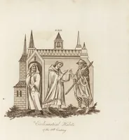 Picture 57 of 75 from A complete view of the dress and habits of the people of England : from the establishment of the Saxons in Britain to the present time , illustrated by engravings taken from the most authentic remains of antiquity : to which is prefixed an introduction, containing a general description of the ancient habits in use among mankind, from the earliest period of time to the conclusion of the seventh century (1796), leaf 344