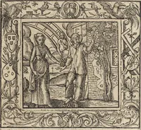 An illustration from Emblemata cvm aliqvot nvmmis antiqvi operis (1564)