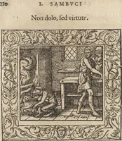 An illustration from Emblemata cvm aliqvot nvmmis antiqvi operis (1564)