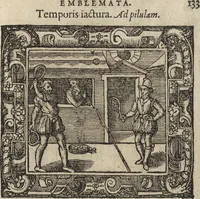An illustration from Emblemata cvm aliqvot nvmmis antiqvi operis (1564)