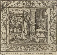 An illustration from Emblemata cvm aliqvot nvmmis antiqvi operis (1564)