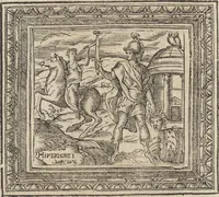 An illustration from Emblemata cvm aliqvot nvmmis antiqvi operis (1564)