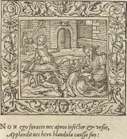 An illustration from Emblemata cvm aliqvot nvmmis antiqvi operis (1564)