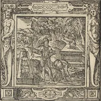 An illustration from Emblemata cvm aliqvot nvmmis antiqvi operis (1564)