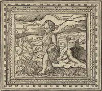 An illustration from Emblemata cvm aliqvot nvmmis antiqvi operis (1564)